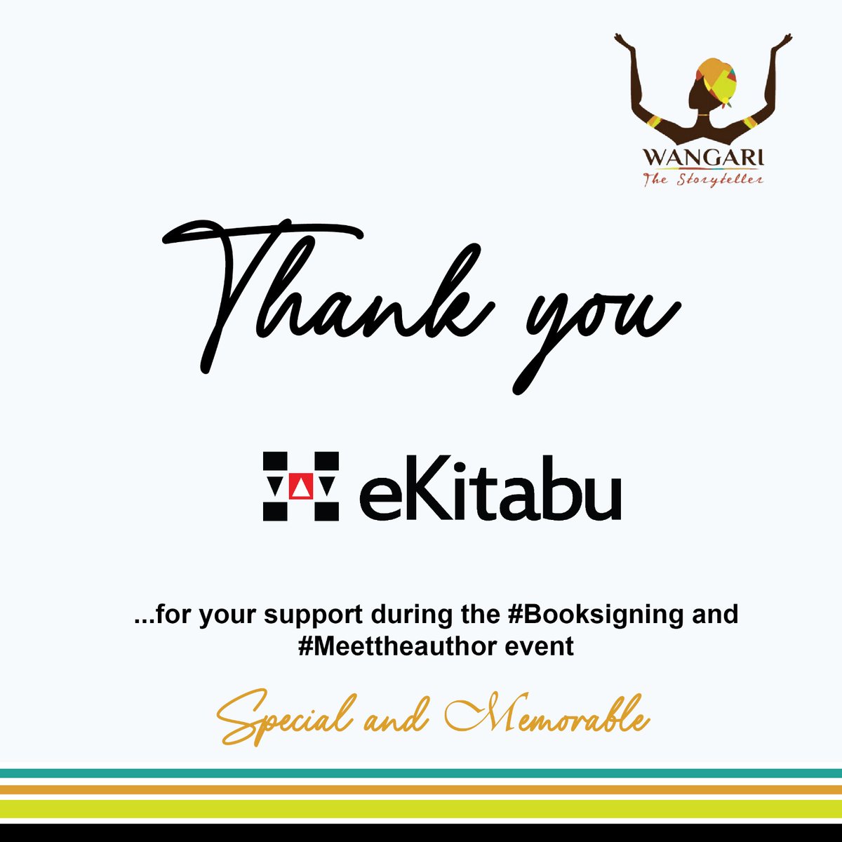 I would definitely not have hacked the #MeetTheAuthor event without the support of @ekitabu . Not only were they part of the program, they took care of all the logistics around getting books from different publishers and ensuring that all my titles were available for the day.
