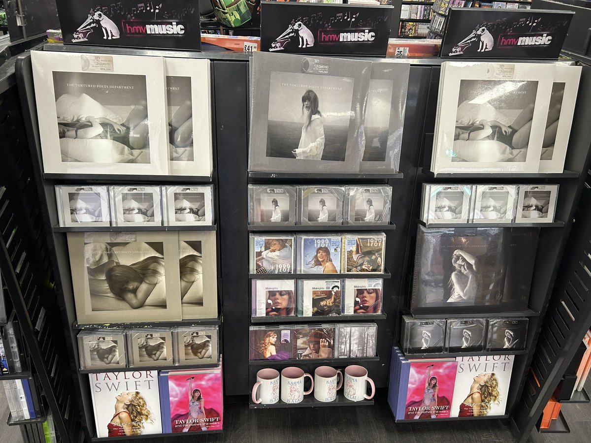 🤍 THE TORTURED POETS DEPARTMENT - TAYLOR SWIFT 🩶 is out now. The Manuscript, The Albatross, The Black Dog and The Bolter vinyl available in store now. LIMITED COPIES SO BE QUICK!! #hmv #hmvsunderland #hmvforthefans #hmvlovesvinyl #taylorswift #ttpd