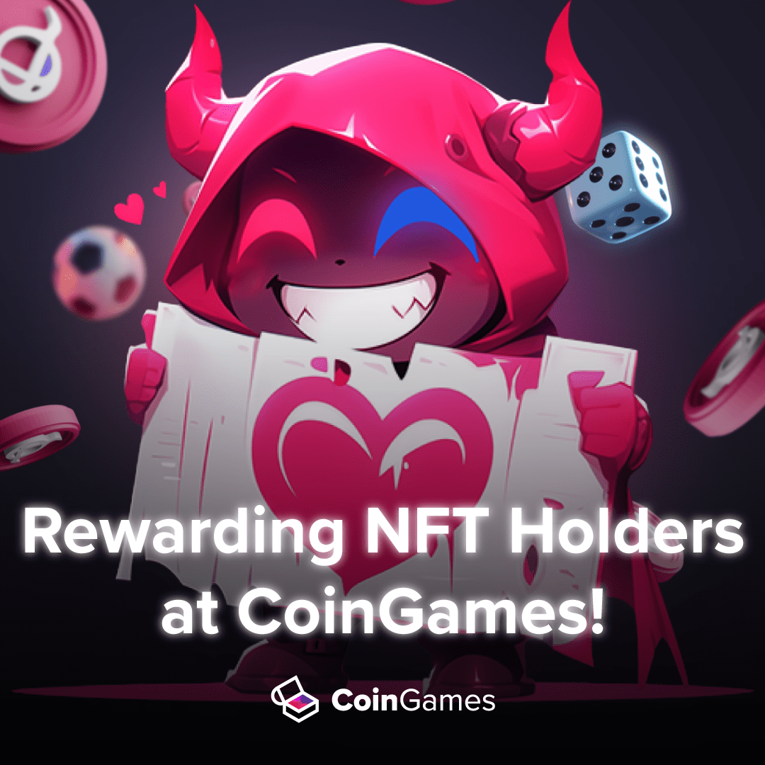Rewarding NFT Holders at CoinGames! 💎 Calling all NFT holders! Your support means the world to us, and we want to show our appreciation. As we prepare for the launch of our $CGT token and Airdrop, we're dedicating a portion of the allocation to our loyal NFT community. Stay