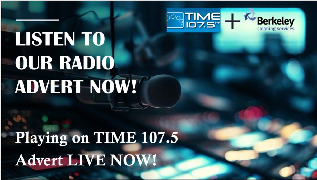 Listen to Time 107.5 FM Radio Station for East London and Essex and hear our radio advert LIVE! #officecleaning #commercialcleaning #builderscleans #generalcleaning #floorcleaning #fooorscrubbing #endoftenancycleaning #deepcleaning #carpetcleaning #essex #chelmsford #havering