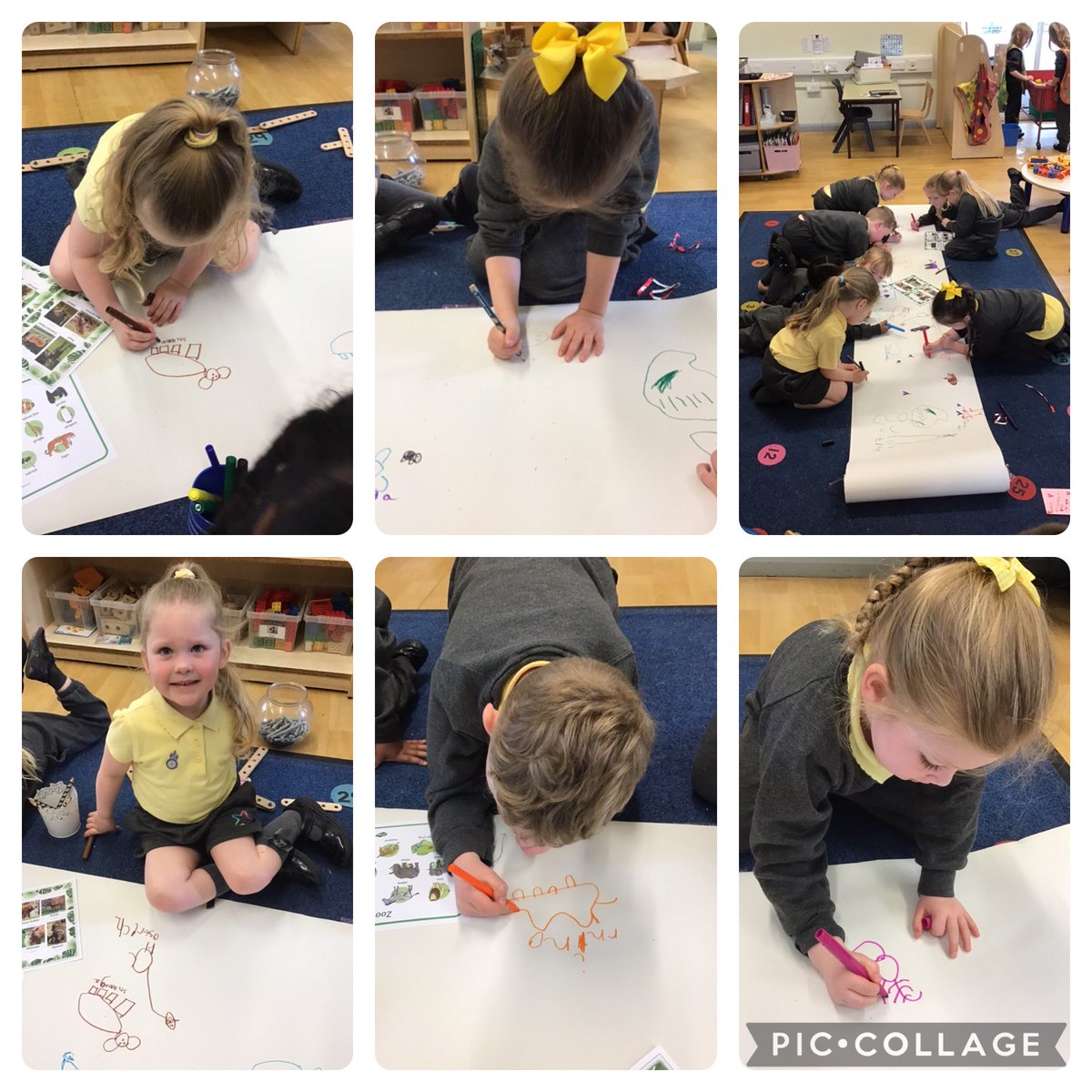 ReceptionTSP's tweet image. Following our school trip to Knowsley safari park, the children have enjoyed talking about their favourite part of the day. We used our creativity to draw pictures and write all about it! #TSPArt #TSPWriting #Enjoy 🖊️ 🦓🦒