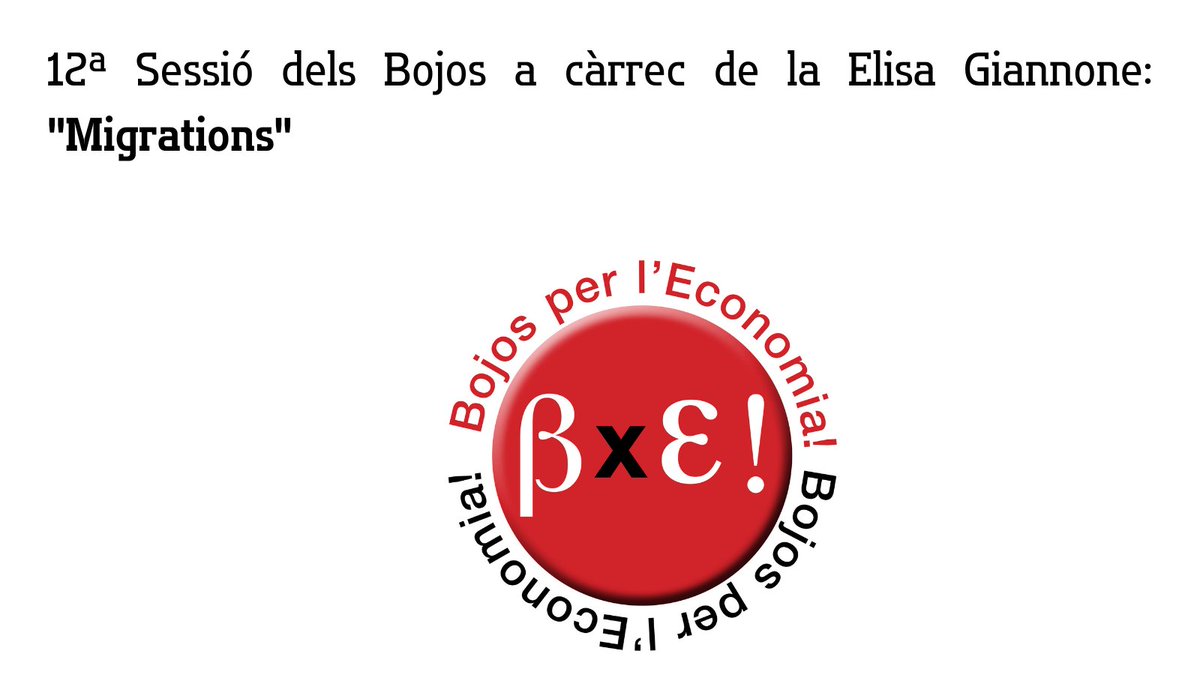 Demà dissabte 20 d'abril, 12ª sessió dels Bojos per l'Economia! @iCERCA @BojosLa