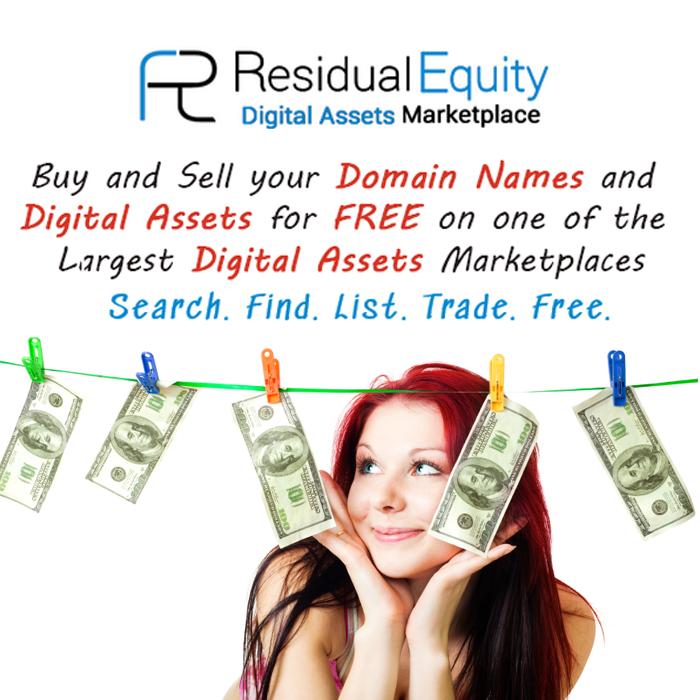 Digital equity-based assets: ResidualEquity.com YOU can therefore buy a profitable #income generating #website or #onlinebusiness or passive income #blog. #entrepreneurs #startups #startupbusiness #businessname #domainname