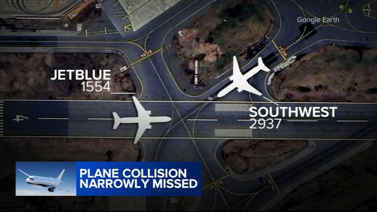 Collision narrowly avoided at Reagan National Airport after two planes cleared onto the same runway abc7ny.com/crash-narrowly…