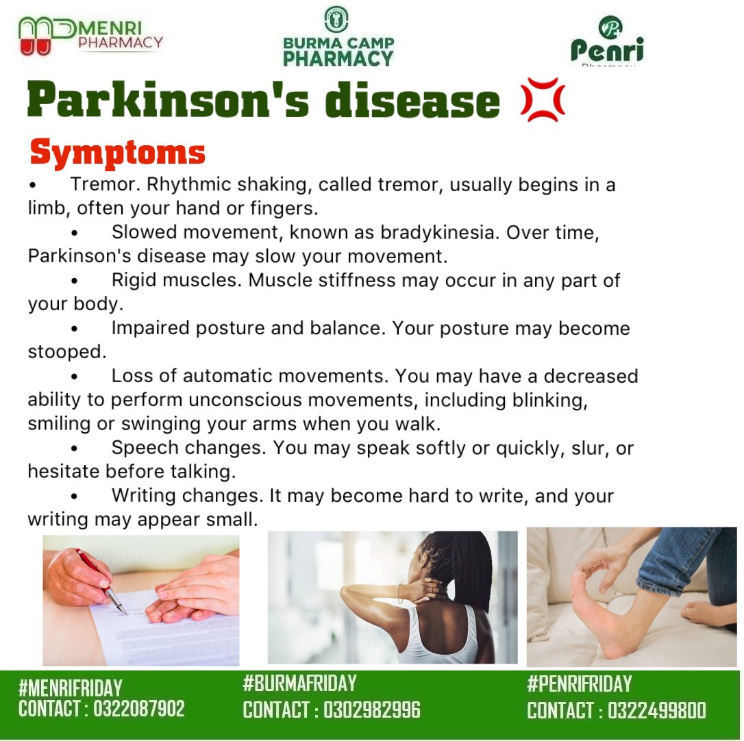 Menri Friday 

#ParkinsonDisease