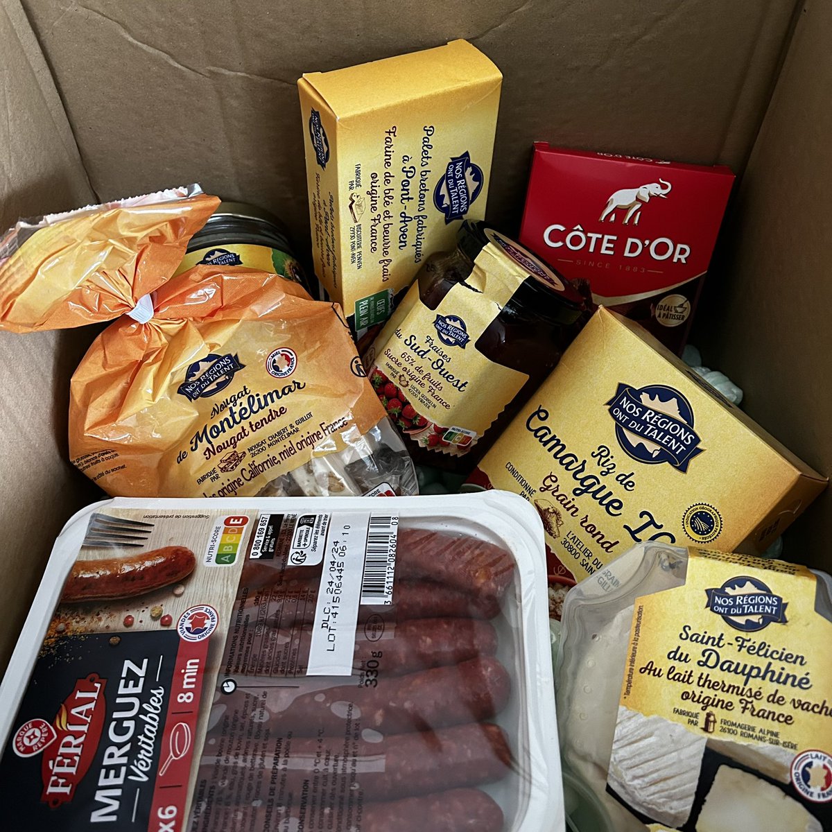 BlindTasters's tweet photo. Just got my parcel from @FrenchClick where you can shop as if you were in France, and Brexit never happened. https://t.co/XSC0NZ5EqY