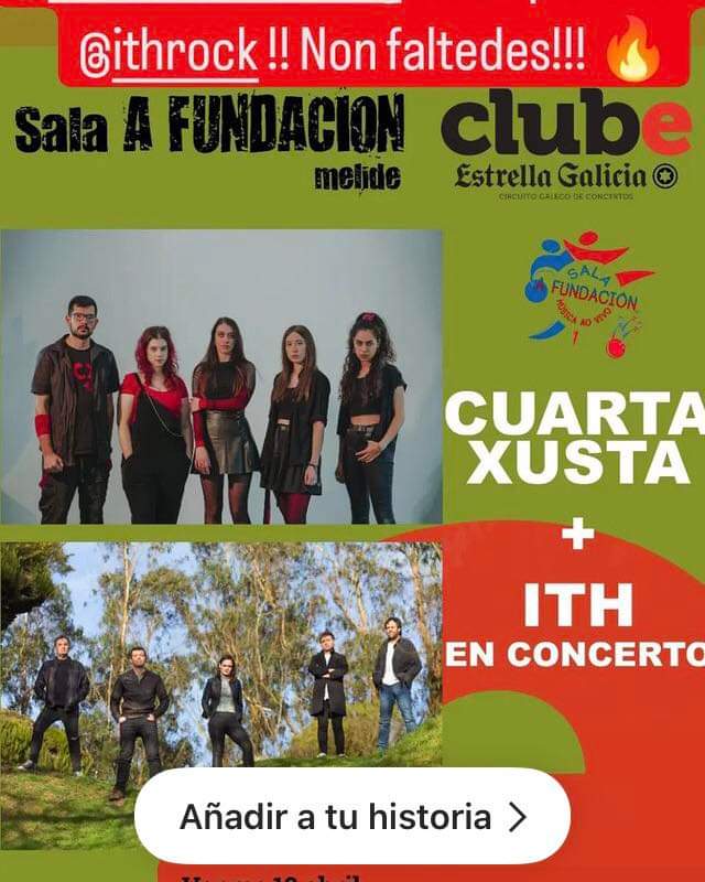 ith_rock's tweet photo. Esta noite tocamos na #Fundación, #Melide, con #CuartaXusta, vides? https://t.co/LE1uvN3p3N