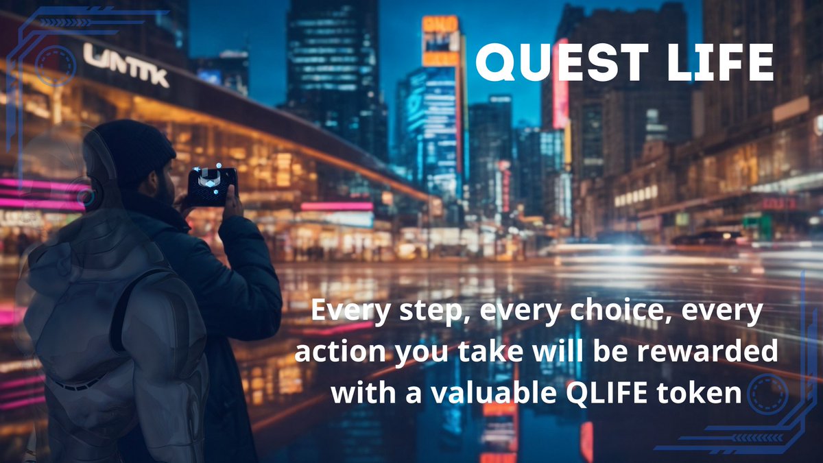 TheQuestinLife's tweet photo. Every step, every choice, every action you take will be rewarded with a valuable QLIFE token
#QuestLife #QLIFE #IDO #BlockchainLife2024 #DeFi https://t.co/7rh5mv0L2Q