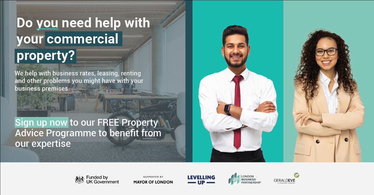 🙂 Are you an #StartUp or #SME in #CommercialProperty? 

😕 Confused by #BusinessRates & #Leases? 

Join our FREE webinar, Tues 13 April, 10-11am for expert advice @GeraldEveLLP! Sign up to our Property Advice Service to attend: buff.ly/4b1FEOY 

See you there!