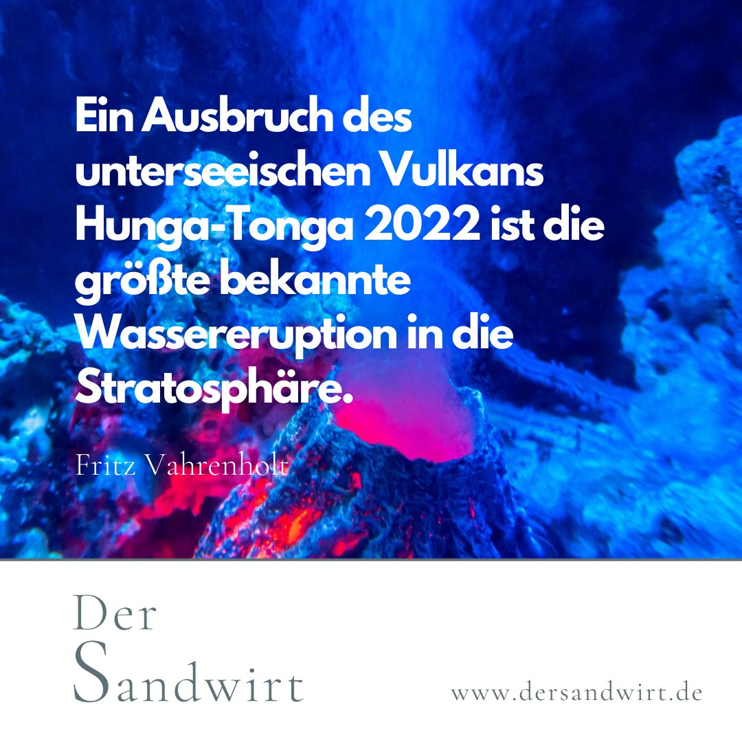 Wasserdampf in der Stratosphäre führt zu einer Temperaturerhöhung. Der Beitrag zum natürlichen Treibhauseffekt gegenüber dem von CO2 kann als ungefähr 2- bis 3x größer betrachtet werden, so Fritz Vahrenholt: dersandwirt.de/energiewende-k…