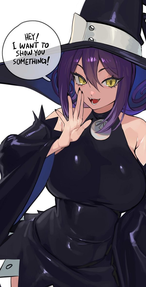 The monster cat would whisper over to you, with an expression that would be hard to read… surely it was just good intentions right? 

“Hey hey! I want to show you something.”

 #mvrp #lewdrp