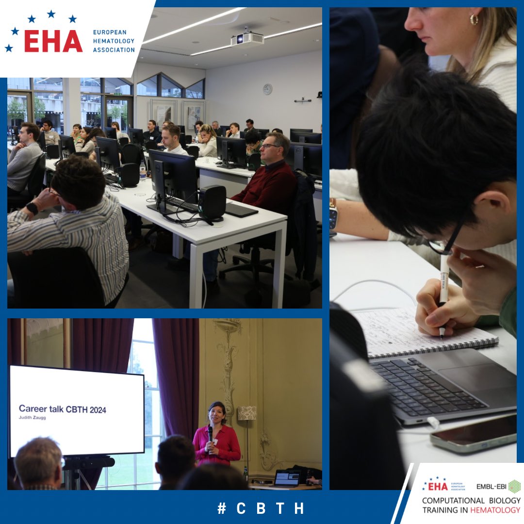 European Hematology Association (@eha_hematology) on Twitter photo Day 3 of #EHA-<a href="/EBItraining/">EMBL-EBI Training</a> #ComputationalBiology Training in Hematology proceeds full steam ahead. Following career talks and a presentation on biomedical genomics scholars further honed their projects.
The #CBTH call is open now: eha.fyi/CBTH2025 Day 3 of #EHA-<a href="/EBItraining/">EMBL-EBI Training</a> #ComputationalBiology Training in Hematology proceeds full steam ahead. Following career talks and a presentation on biomedical genomics scholars further honed their projects.
The #CBTH call is open now: eha.fyi/CBTH2025