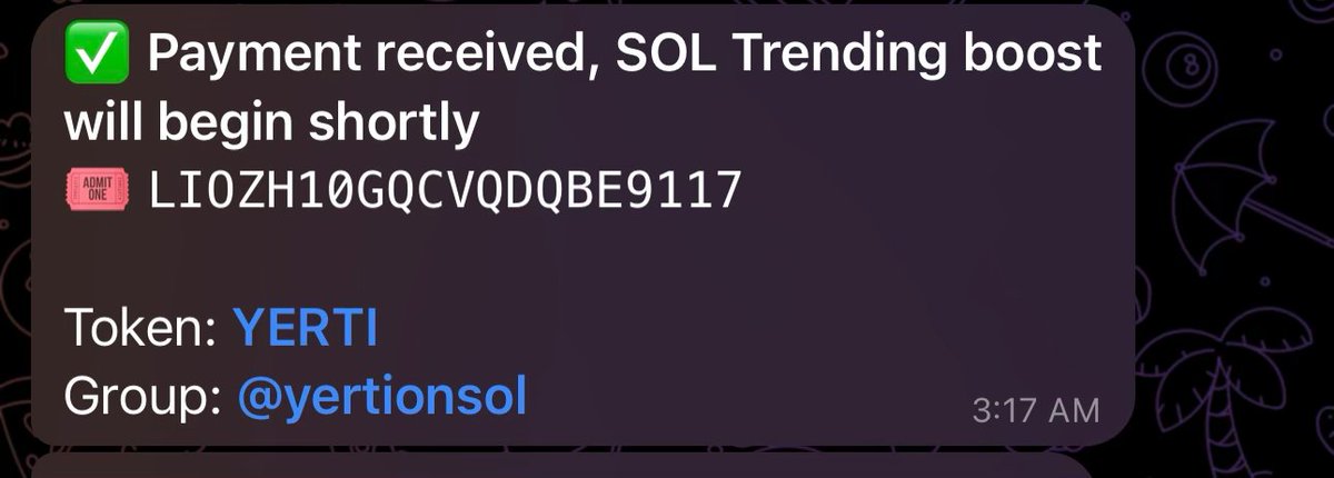 Yerti stays trending.

$YERTI

ca:
5CVUchecS9xuMKaK1BNCAzjEv9LPiNeow5eyVada7WDB