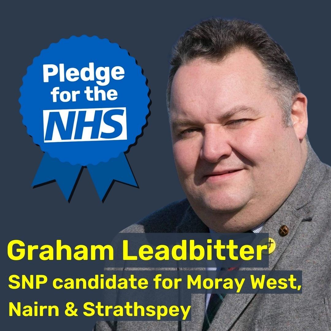 🎉 SNP candidate for Moray West, Nairn & Strathspey Graham Leadbitter has taken the #NHSPledge He's committed that, if elected, he will fight for proper funding for NHS Scotland from the UK govt & oppose NHS privatisation. Email your candidates: weownit.org.uk/act-now/pledge…