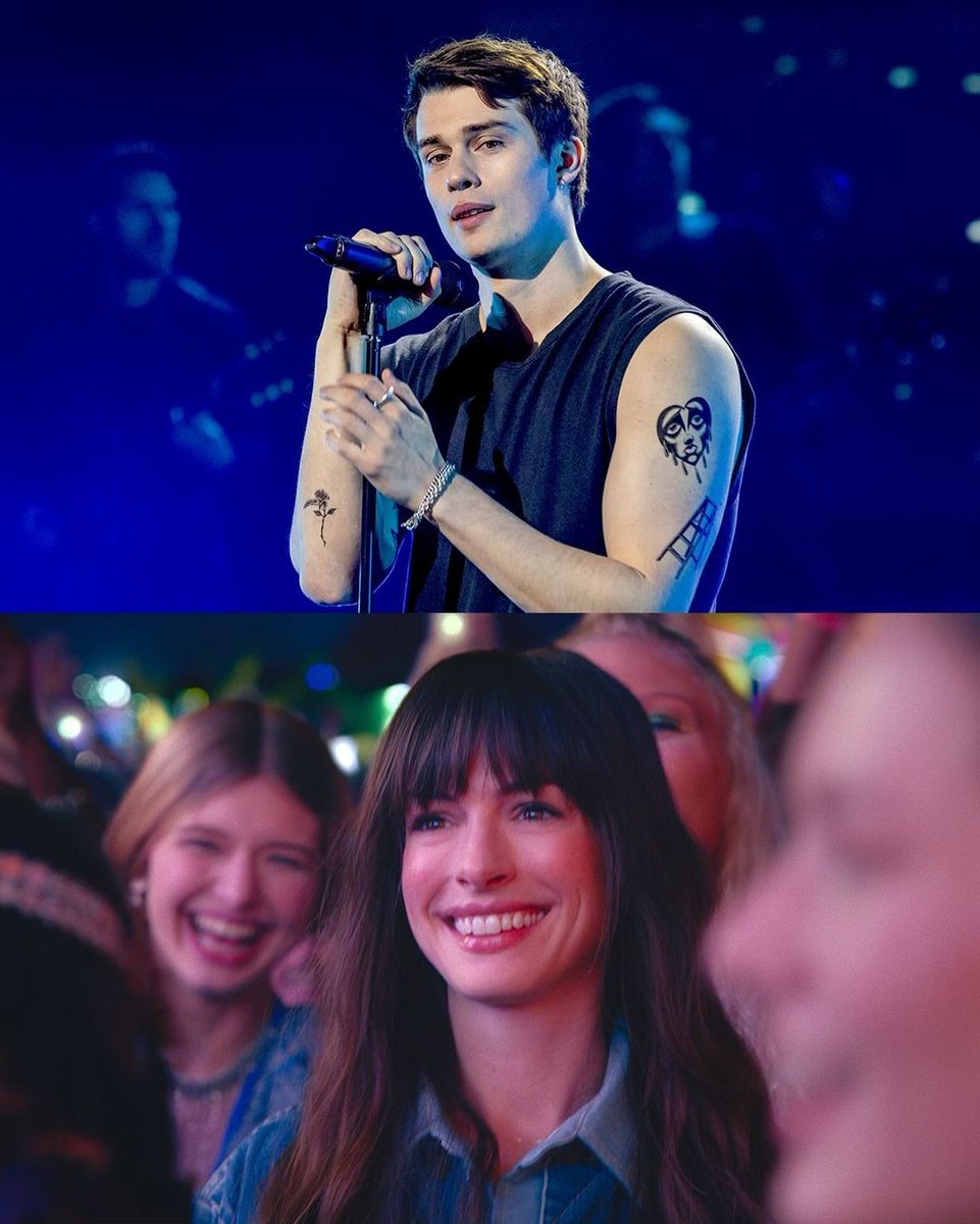 They met at #Coachella 😍 #TheIdeaOfYou coming to Prime Video on 2nd May 🎭 #NicholasGalitzine #AnneHathaway