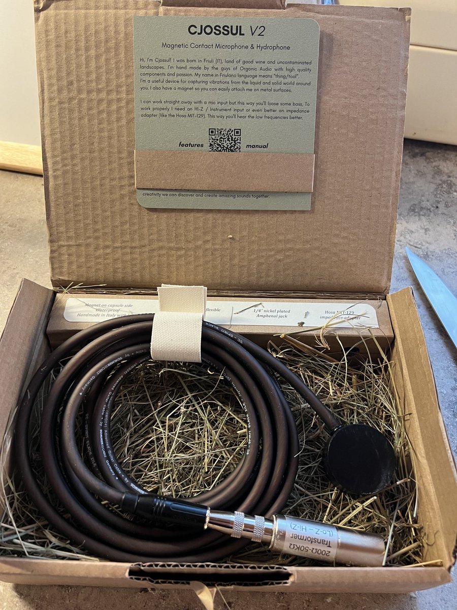 Wow, eindelijk binnen, de Cjossul V2 van ⁦@_Organic_Audio_⁩  #soundscape #fieldrecording