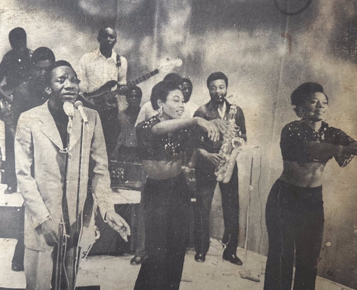 Tabu Ley et l’Orchestre Afrisa & The Rocherettes, 1971 Tabu was a legend of Congolese music, with a recording career spanning 3 decades. He became a mentor for countless bands, helping launch the next generation of musicians… ©️Analog Africa