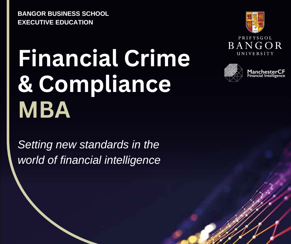 The Financial Crime & Compliance MBA aims to develop career prospects for Financial Regulation and Anti-Money Laundering Compliance specialists as well as those interested in entering this field.

Learn more bit.ly/3IZrHon

#financialservices #compliance #FinancialCrime