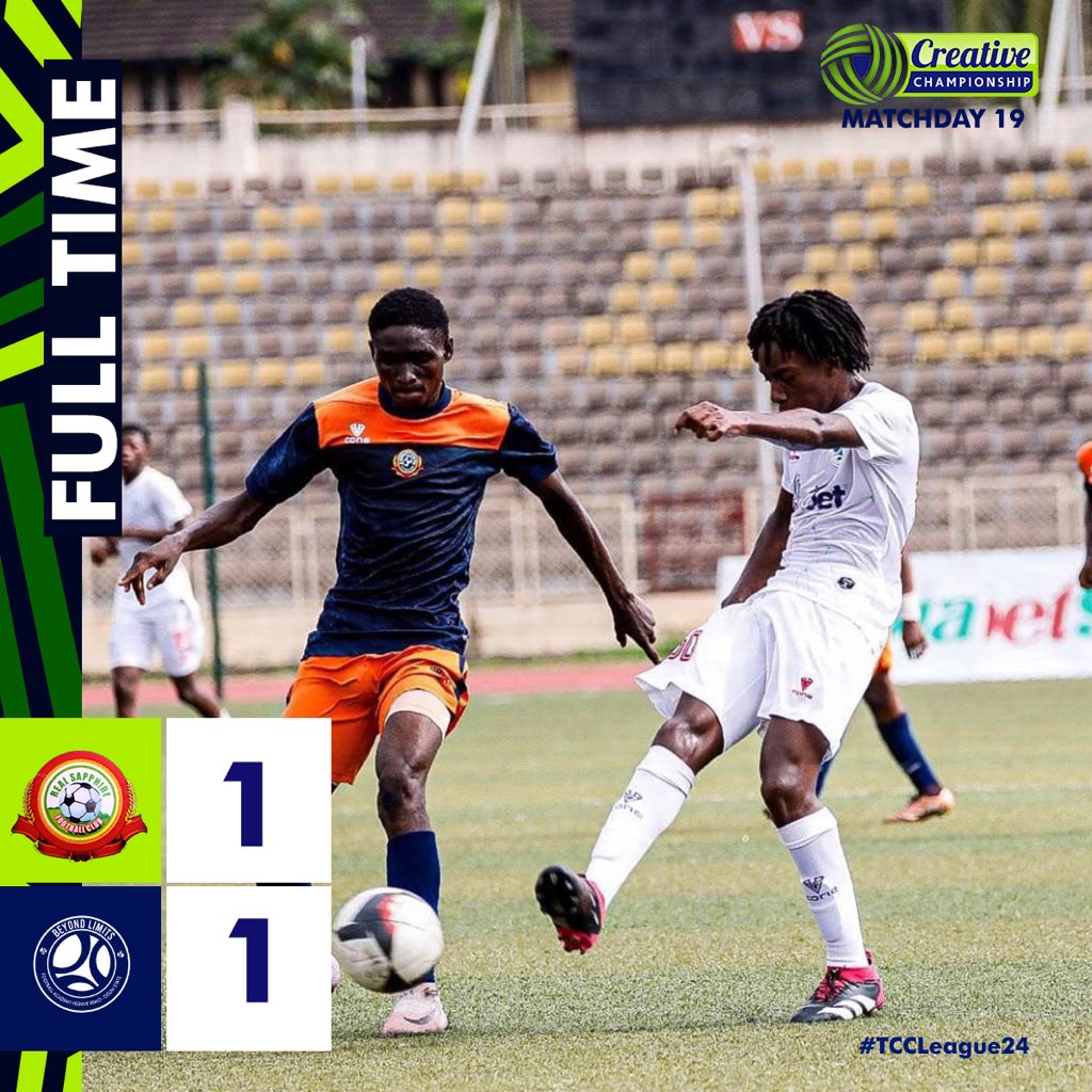 The champions find a way through in the second half and it ends in a stalemate. #RESBYL #TCCLeague24