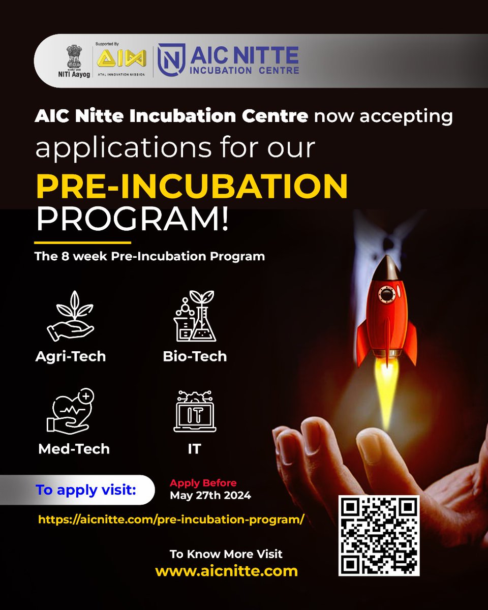 AIC NITTE Incubation Centre tweet media