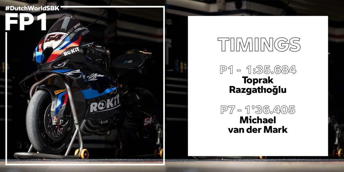 It was a wet FP1 in Assen, with both ROKiT BMW Motorrad WorldSBK Team riders setting the pace, getting comfortable in the wet conditions before the chequered flag flew. The rain continues to fall ahead of FP2. #DutchWorldSBK #WorldSBK #WeAreROKiT #M1000RR @ROKiT