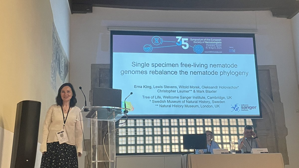 Genomes from single #nematodes by @ErnaKing presented at #ESN2024