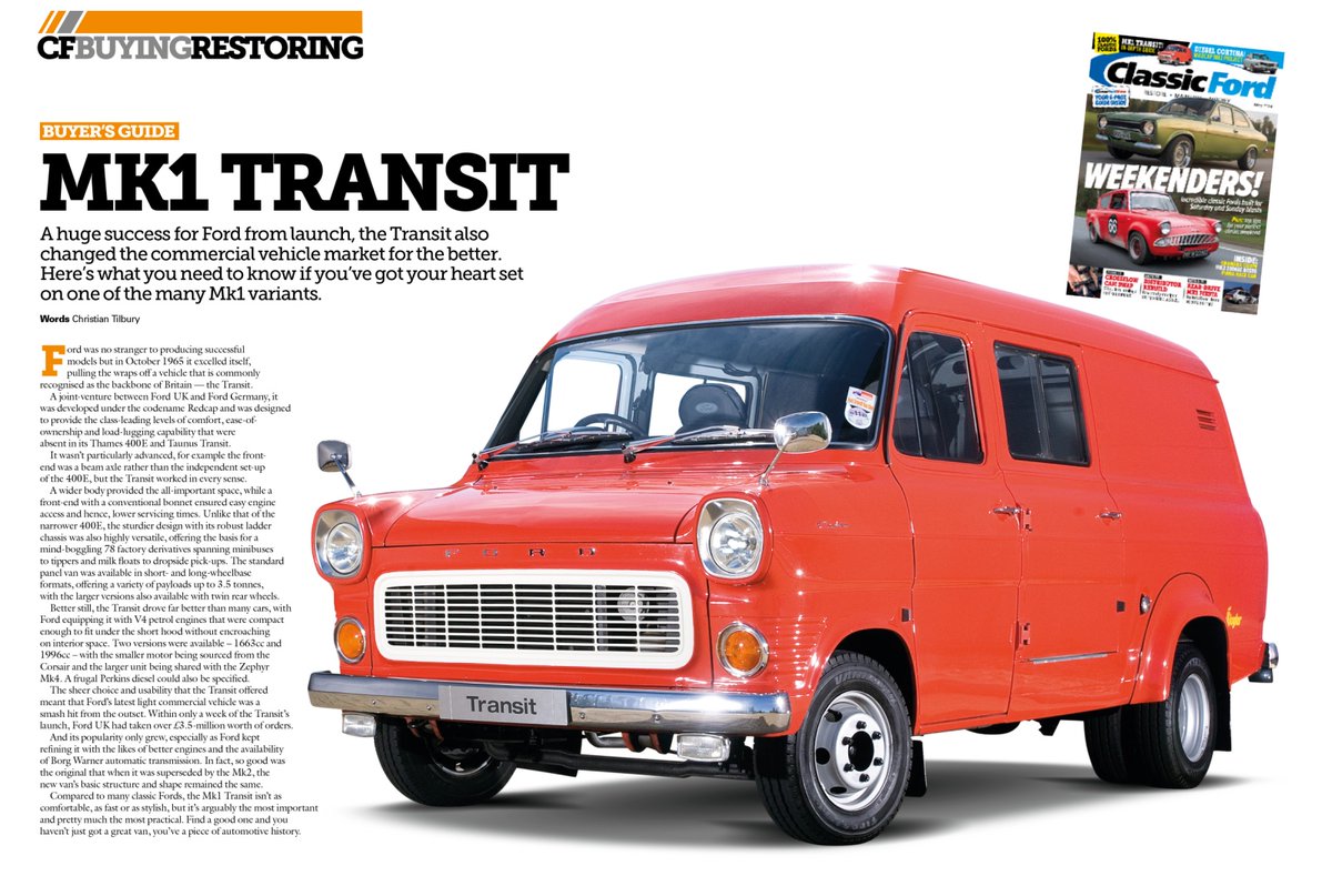 Got your heart set on a Mk1 Transit? Check out our in-depth buying guide in the May issue for the lowdown on what to look for 😎 Find stockists/order direct here 👉 linktr.ee/classicford