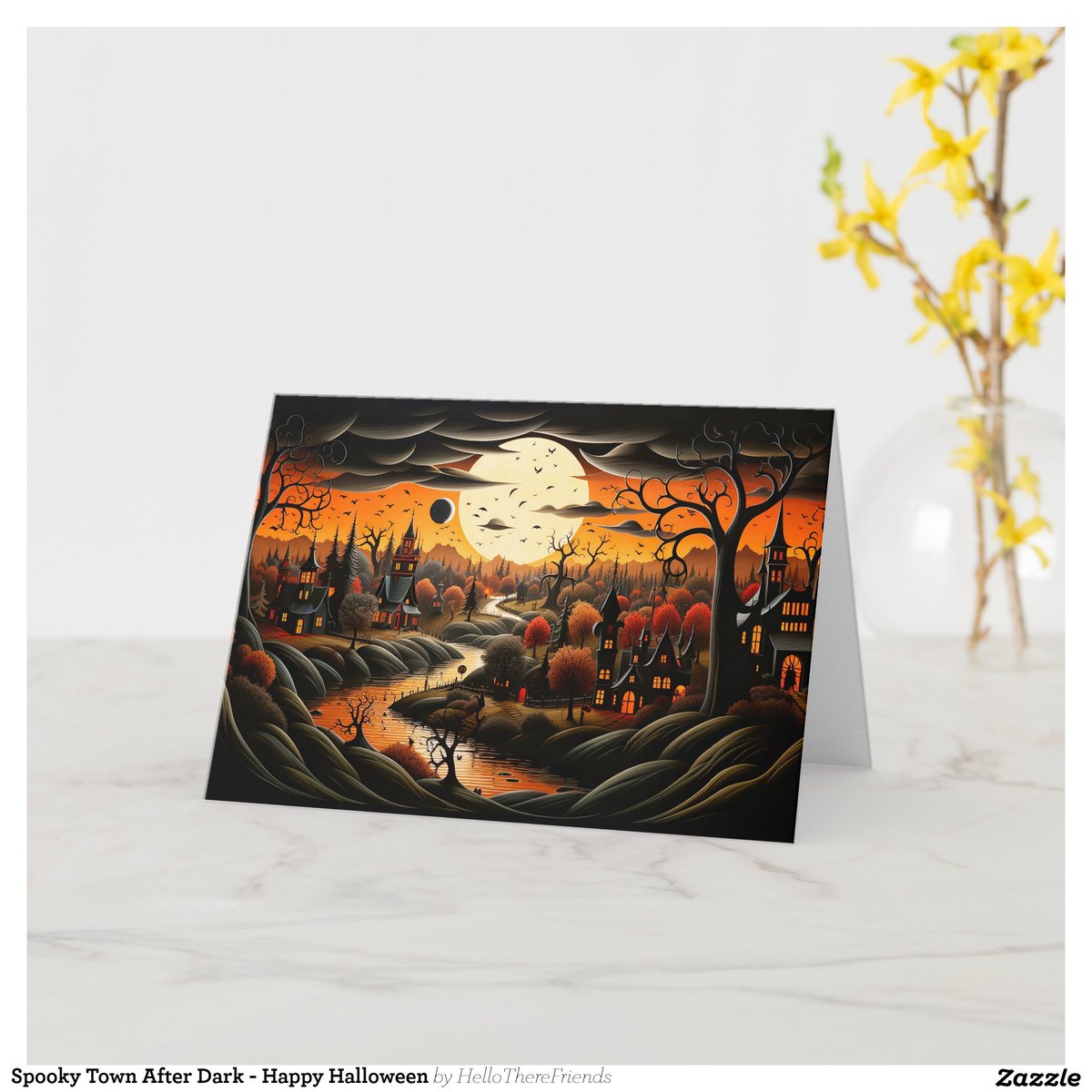 Spooky Town After Dark - Happy Halloween Card→zazzle.com/z/poldsu24?rf=…

#HalloweenCards #Halloween2024 #HappyHalloween #Pumpkins #Autumn #Artsy #Holidays #Zazzle