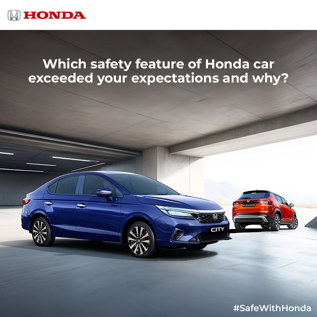 Q4. Tell us which safety feature of Honda car exceeded your expectations and why? Comment your answers to participate in the #SafeWithHonda Contest and win exciting prizes. #HondaContest #HondaCarsIndia #HondaCars