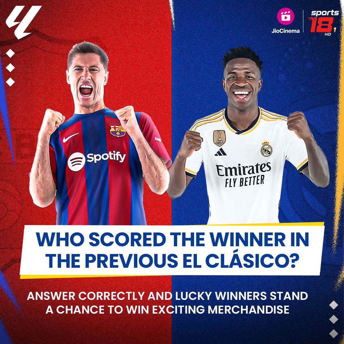 A stunning strike to complete a sensational comeback 💪 

Rings a BELL?😏

Drop your answers and you could be the lucky winner of #LaLiga merchandise 🤩

#LaLigaonJioCinema #LaLigaonSports18 #JioCinemaSports #LaLigaEpics