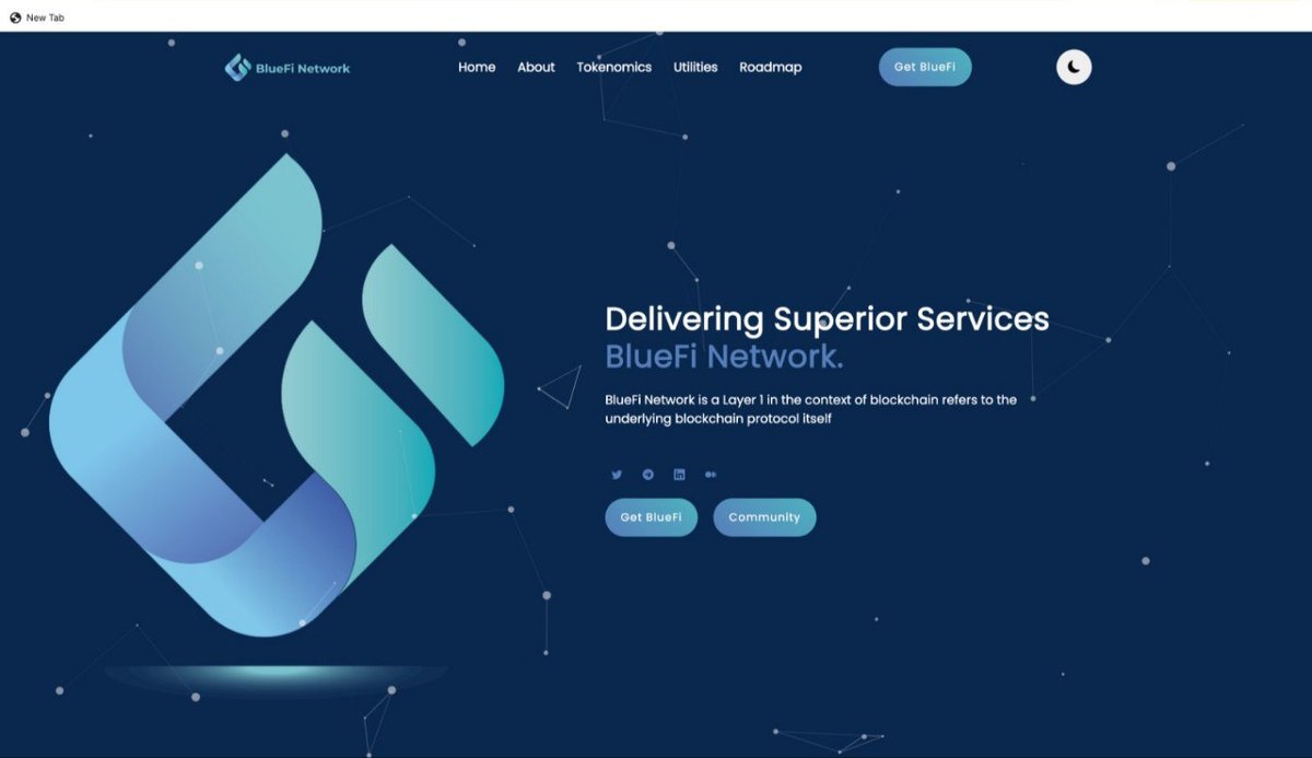 BlueFi Network Just stealth launched
🔹Staking Platform
🔹Chat GPT & Image GPT
🔹Launchpad platform
🔹Testnet & Mainnet
🌐 Website: bluesfi.com
#crypto #BNBChain #Mainnet 
🇳🇦🇧🇦🇧🇿🇦🇺🇳🇦

#cryptomoney #selfemployed #ltc #trading