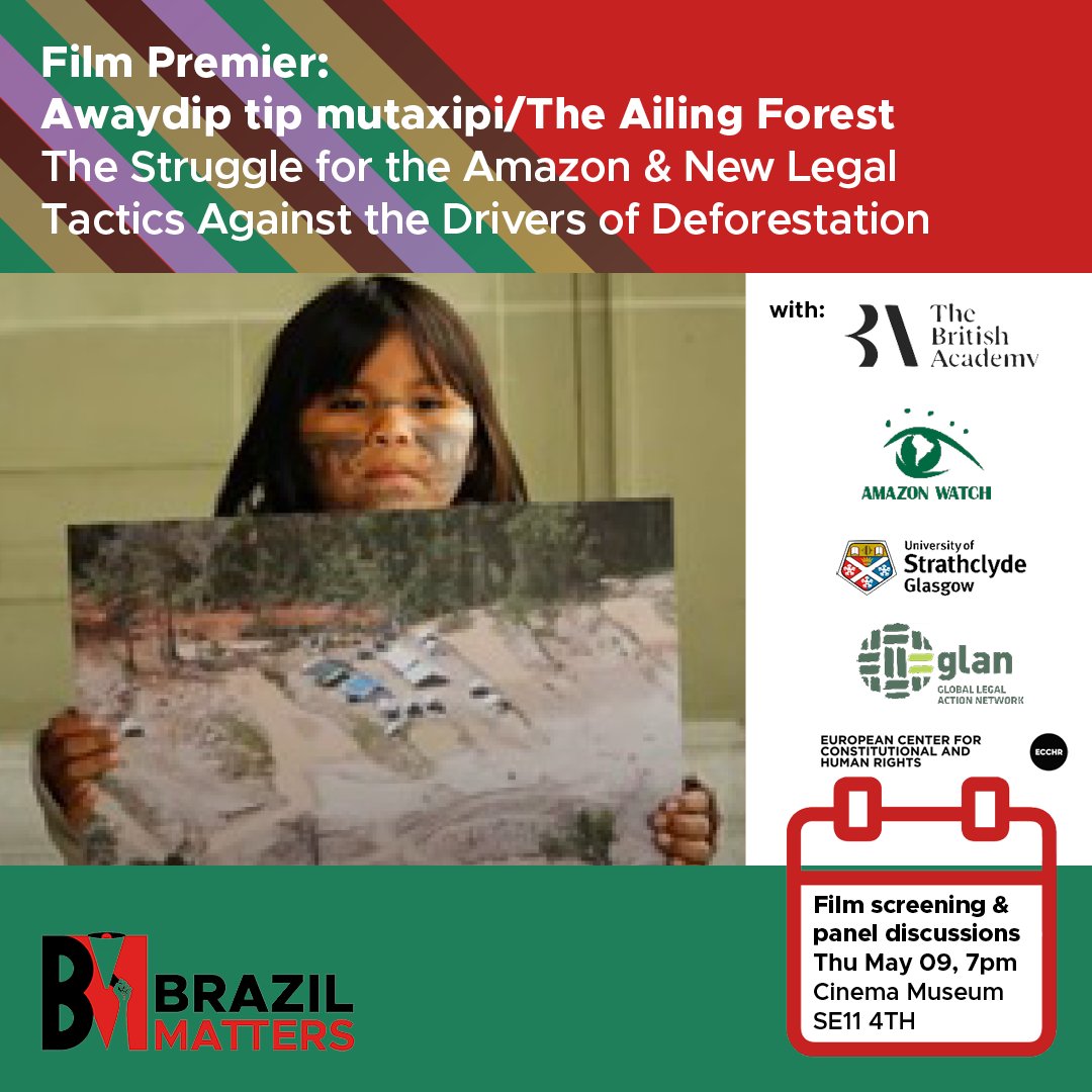 Brazil Matters presents the Film Premier of Awaydip tip mutaxipi / The Ailing Forest (2024) plus Q&A — Thu 9 May 2024 @ 7:00pm dlvr.it/T5jwCK