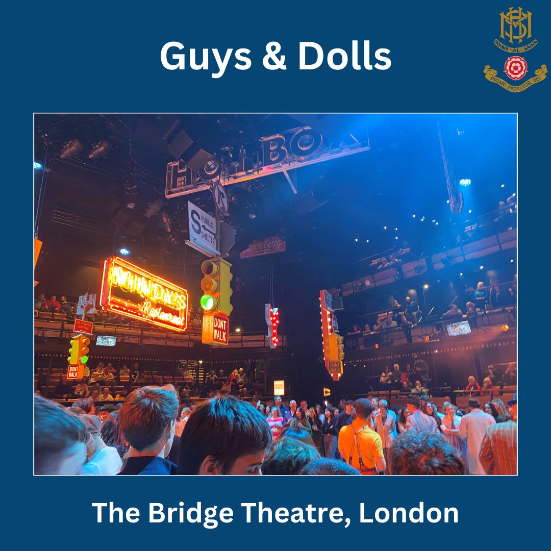 Last half-term, #MoreHouseSchool Performing Arts pupils visited the Bridge Theatre, London to see the live performance of Guys & Dolls.

Year 9 pupil, Harry, provided a review of the experience. Visit our website to read his take on the show: morehouseschool.co.uk/information/la…