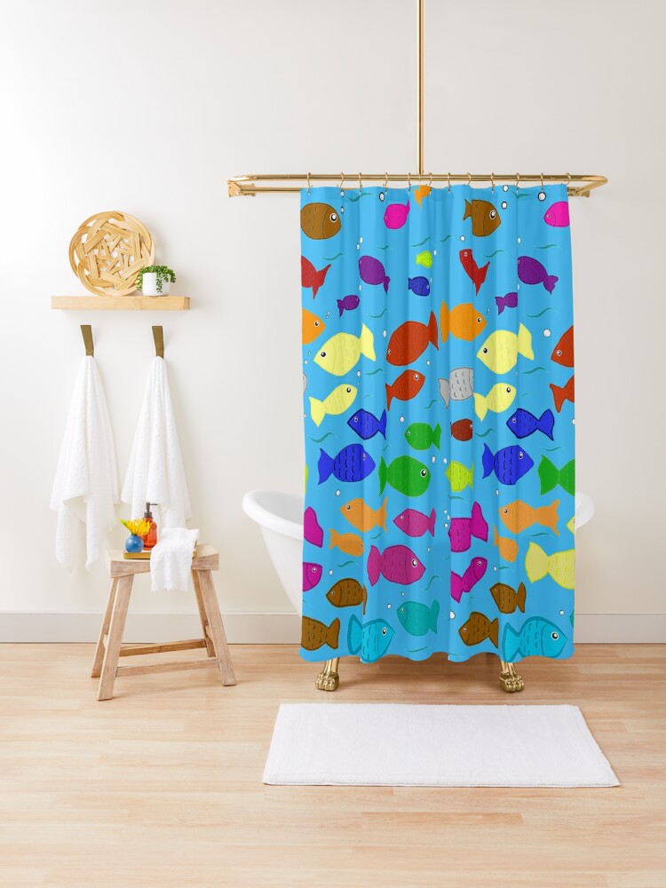 Make your bathroom truly your own with a perfect-for-you shower curtain like Fishes Shower Curtain. It's 25% off at my @redbubble shop.

#redbubble #redbubbleartists #findyourthing #redbubbleshowercurtain #showercurtains #fishes #0littlelassie0