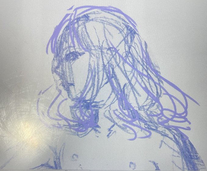 この下書きがこうなるの面白い 