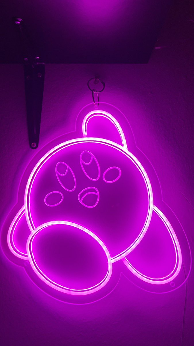 Kirby Neon Sign!!! #kirby #videogames #videogameVO