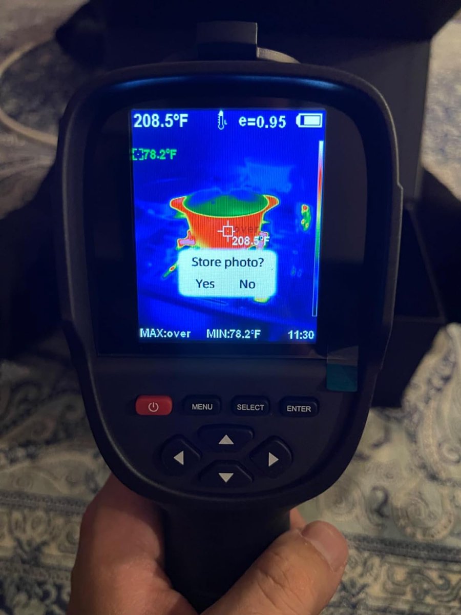 Surprising, isn't it? If you're passionate about cooking, it allows you to control the cooking temperature and display the temperature of ingredients!🔥

amazon.com/dp/B0C1ZTWYTR

#thermalimaging #goyojo #gw256