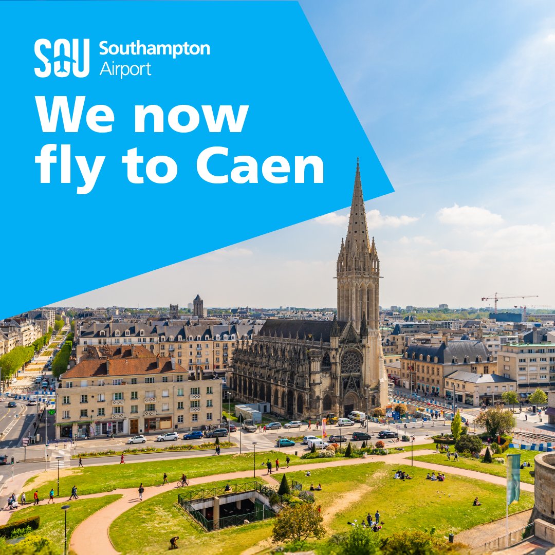 🚨 New destination alert 🚨 We’re delighted to announce a new flight route to Caen, courtesy of Chalair. Flights are on sale now, departing from the 28th June every Friday and Sunday. Find out more here: bit.ly/NewRouteLaunch