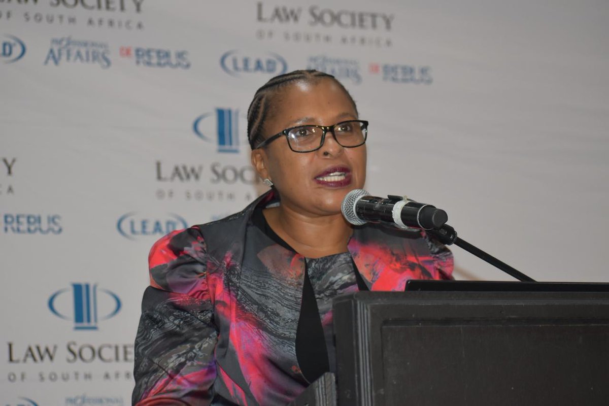 KwaZulu-Natal Judge President, Justice Poyo-Dlwati, addressing delegates at the LSSA's Annual Conference and AGM.