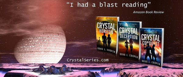 #SCIFI THRILLS “Cooper’s voice is so captivating” ✨CRYSTAL DECEPTION✨ ✨@DougJCooper crystalseries.com #ASMSG