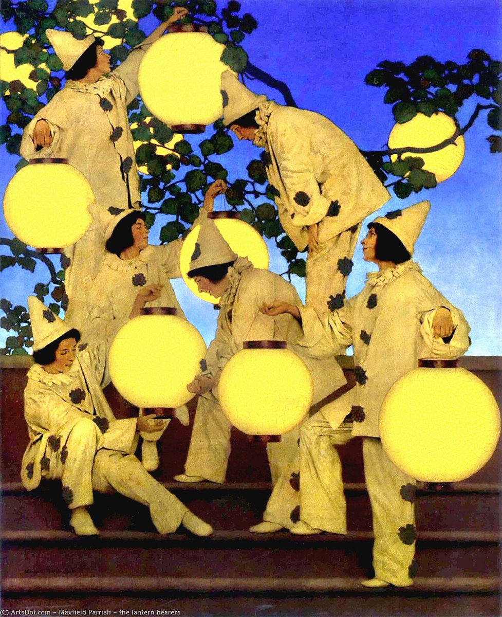 Maxfield Frederick Parrish
The Lantern Bearers  1908