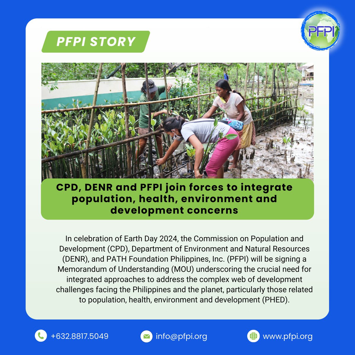 The MOU signing signals a significant step towards a more collaborative approach to addressing the complex challenges facing the country, especially with the realities of climate change and its cascading effects on various aspects of development. Read: pfpi.org/cpd-denr-pfpi-…