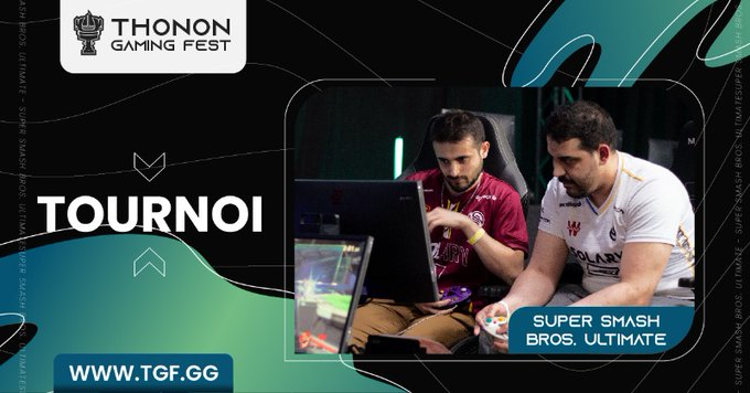 [Smash]
Le compte à rebours a commencé : plus qu'une semaine avant le tournoi du Thonon Game Fest ! 

Rejoignez-nous pour vous inscrire et prendre part à cet événement exceptionnel dans la ville de Thonon !

Inscrivez-vous sur : start.gg/TGF2024