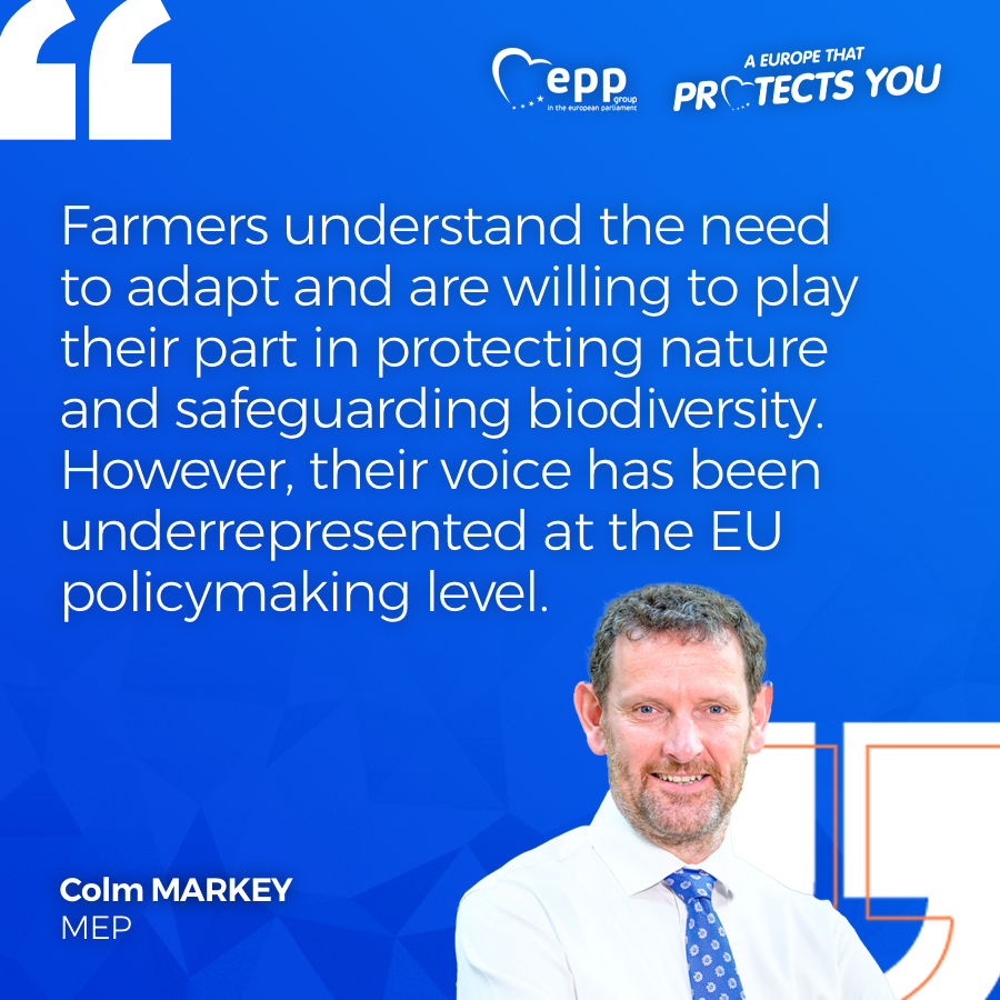 EPP Group (@eppgroup) on Twitter photo MEP <a href="/ColmMarkey/">Colm Markey</a> highlights farmers' crucial role as land custodians.
Don't miss the live discussions at our conference with #EuropeanFarmers, where we address agricultural challenges and advocate for policies that support our farmers.
LIVE: epp.group/0iehav2a MEP <a href="/ColmMarkey/">Colm Markey</a> highlights farmers' crucial role as land custodians.
Don't miss the live discussions at our conference with #EuropeanFarmers, where we address agricultural challenges and advocate for policies that support our farmers.
LIVE: epp.group/0iehav2a