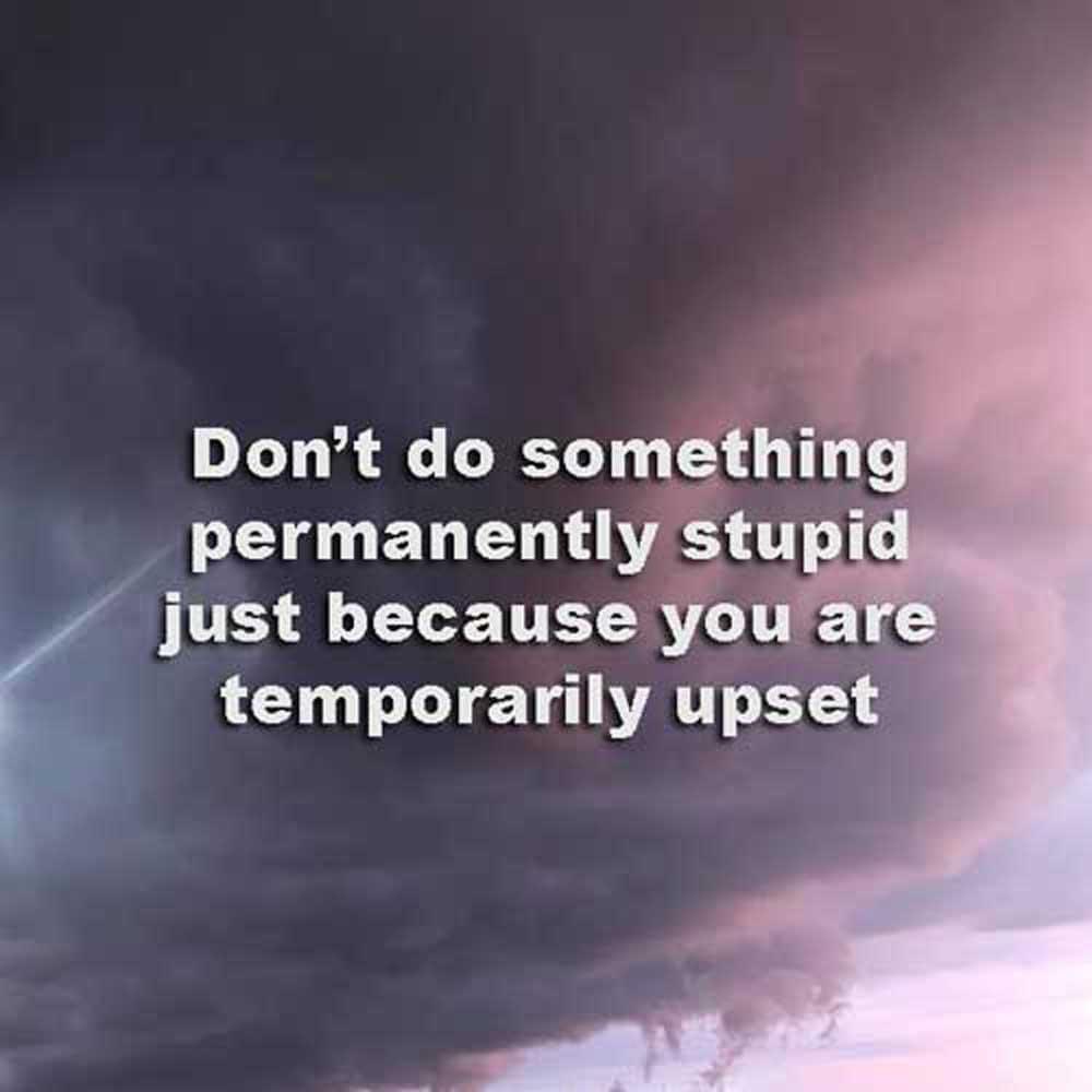 A patient person shows great understanding, but a quick-tempered one promotes foolishness. Proverbs 14:29 CSB Don't do something permanently stupid because you are temporarily upset. #SlowToAnger