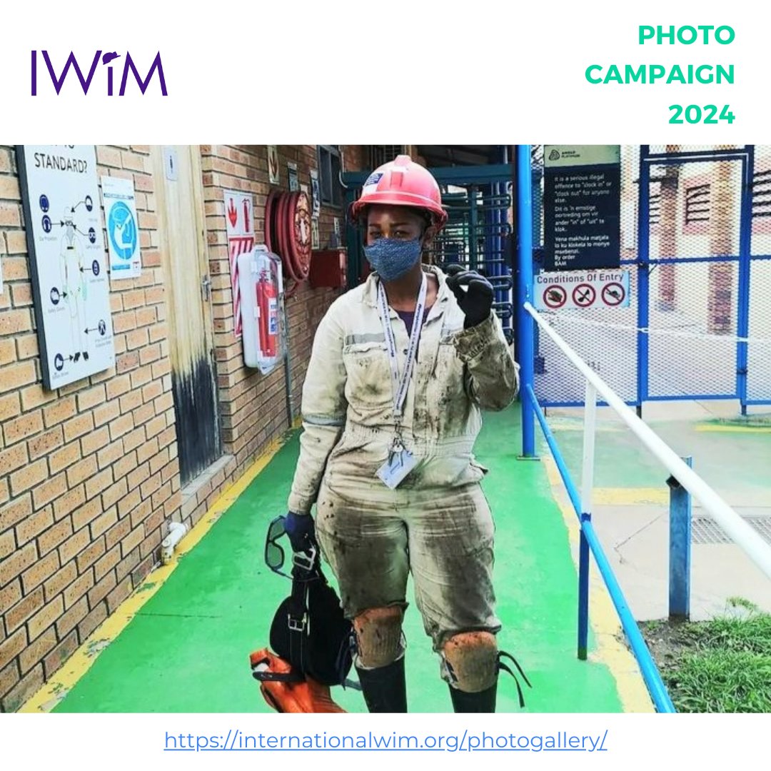 Be part of our #IAmMining photo campaign showcasing #womeninmining for #IDWIM2024 & beyond!🙌                               

Today's 📷 is from Mmabatho Maje who is a mine overseer from #southafrica.   

To be featured send us your photo(s) to bit.ly/3RvFlnh 

#Mining