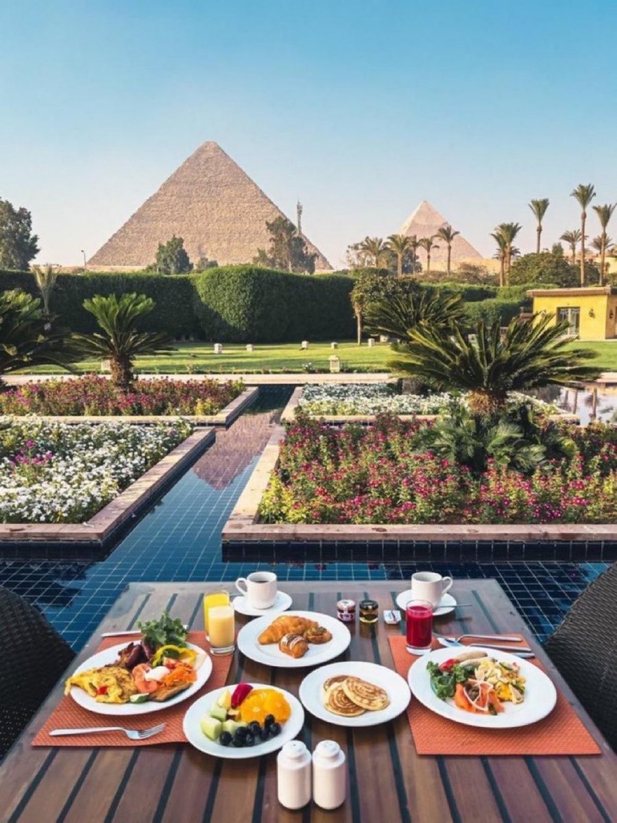 Breakfast in Egypt.