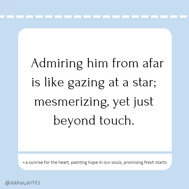 — a sunrise for the heart, painting hope in our souls, promising fresh starts —

“