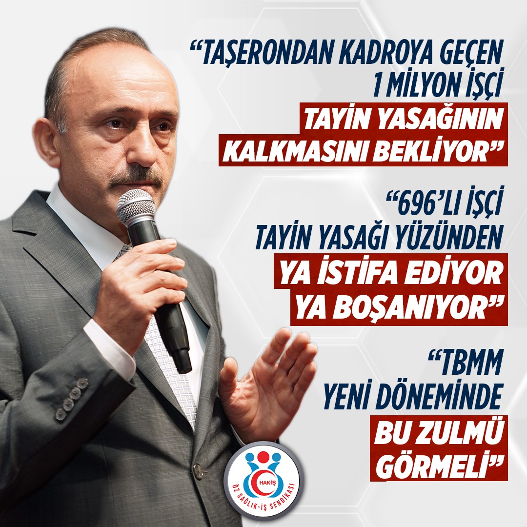 devletsert's tweet photo. Taşerondan kadroya geçen işçinin temel sorunlarından olan  Tayin yasağının kaldırılması için mücadeleye devam ediyoruz. 

Söylemekten, hatırlatmaktan, çözüm yolu aramaktan bıkmayacağız, usanmayacağız. 

Aile birlikteliğini yok eden bu eşitsizlikçi yasak, 696’lı işçiyi “ya boşan, ya istifa et” ikilemine sokuyor. Kanun yapıcıların bu çığlığa artık kulak vermeleri gerekiyor.

⬇
https://t.co/2ev7spqueB