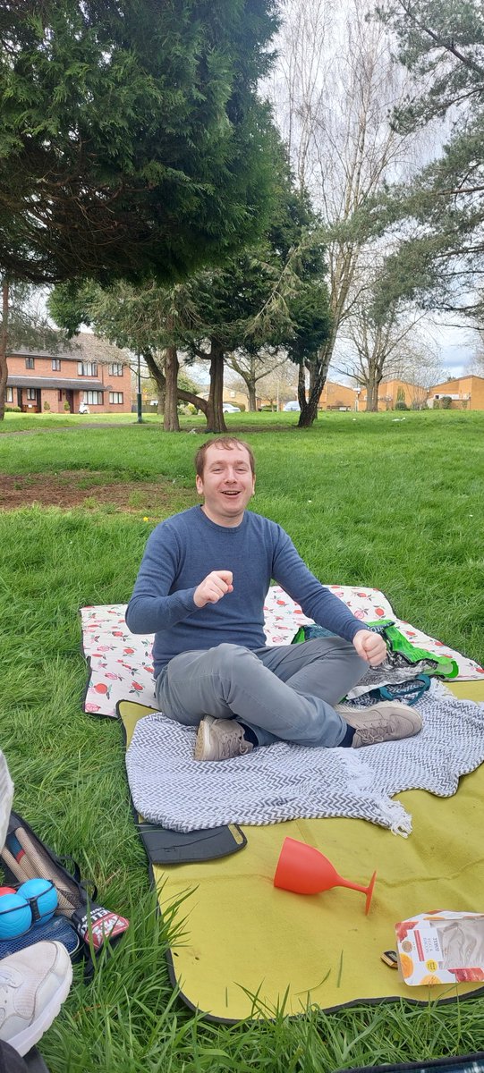 Heather, George, John and Ciaran in Alcester had their first picnic of 2024! Now spring is here it's a great time to have a picnic, play games and spend time with friends. We hope that if the weather stays nice, there are many more picnics to come!